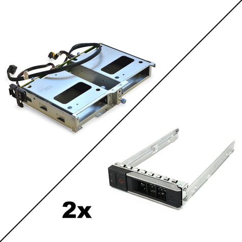 2-Bay LFF Flex-Bay with Cables for Dell PowerEdge R740xd 12-Bay + 2x LFF Caddies Product Image 1