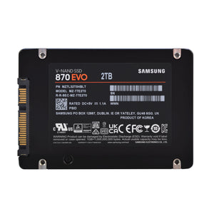New Samsung 870 EVO MZ-77E2T0E 2TB SSD SATA 6G V-NAND MLC Mixed Use TCG-OPAL SSD Product Image 3