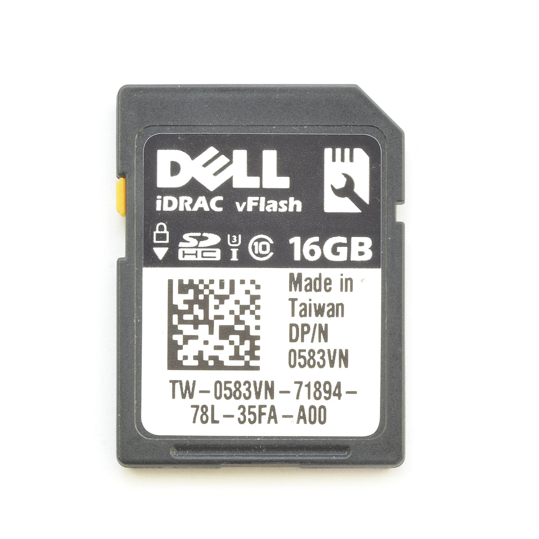 Dell 0583VN 16GB iDRAC vFlash SD HC C10 SD Card Module 13 Gen R630 R730 583VN