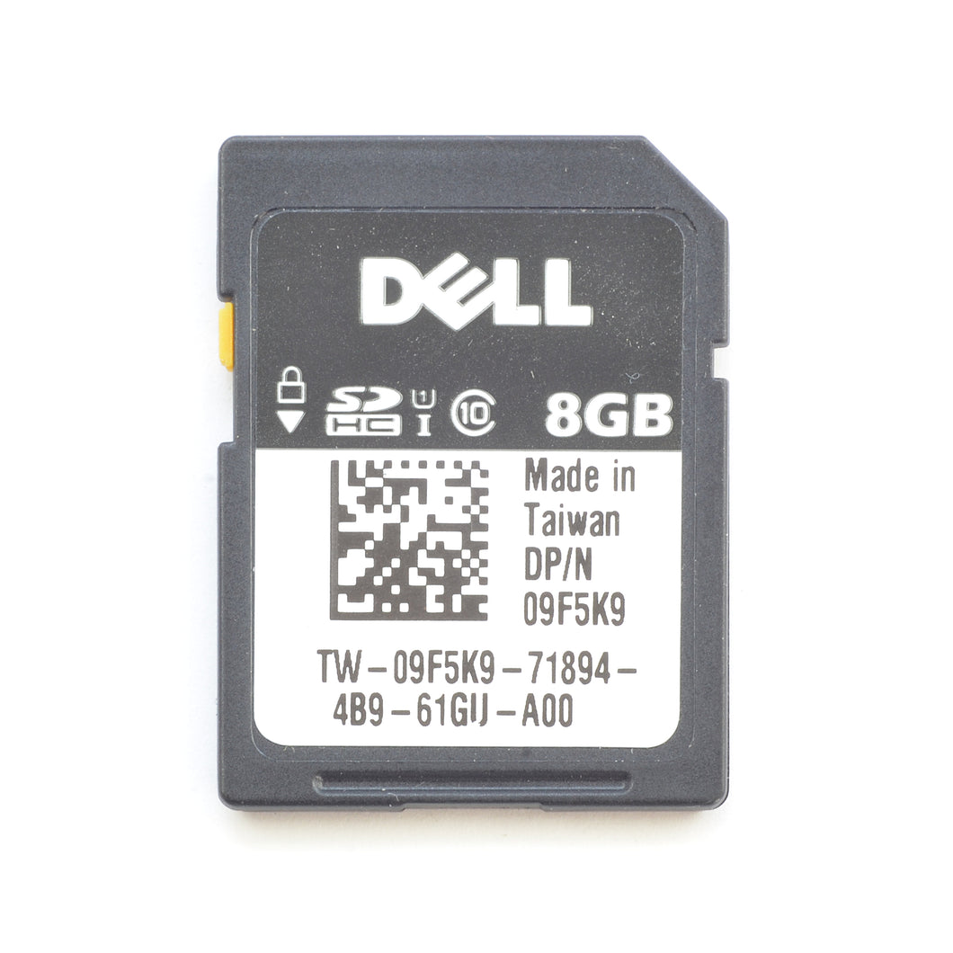 Dell 09F5K9 8GB iDRAC vFlash Class 10 SD Card Module 13 Gen R630 R730 9F5K9
