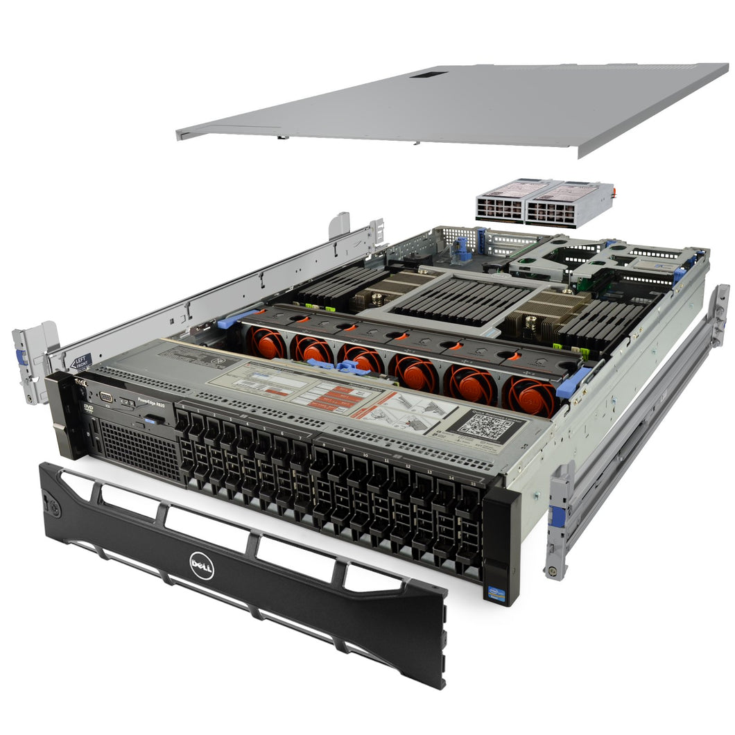 Dell PowerEdge R820 Server 2.40Ghz 48-Core 256GB 8x NEW 1TB SSD Rails