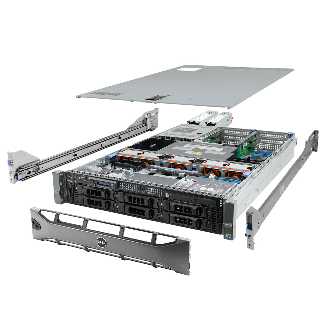 High-End Dell PowerEdge R710 Server 2x 2.93Ghz X5670 6C 160GB 6x 4TB SAS