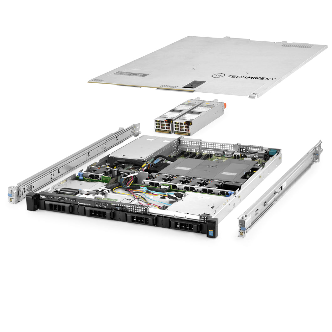 Dell PowerEdge R430 Server 2x E5-2620v3 2.40Ghz 12-Core 64GB 3x 2TB H730P Rails